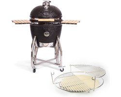 Yakiniku - Kamado - XLarge - 22Inch - Inclusief Onderstel En Zijtafels - Inclusief Pro Set - Houtskool - Kamado Grill - 56cm Grilloppervlak