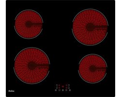 Amica AV3540 - Keramische Kookplaat 4 kookzones -1,2 of 3 fase
