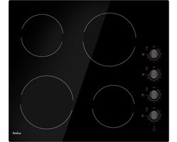 Amica AVM3540  Vitrokeramische inbouwkookplaat - 1 of 2 fase - draaiknoppen