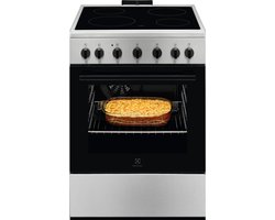 Electrolux LKR620066X | Elektrische fornuis | Vrijstaand | 60 cm | Keramisch | Oven: 57 liter | Zwart - RVS | A