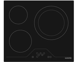 Glass-Ceramic Hob Oceanic OCEATV3Z60B 5700 W