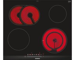 Siemens ET675FNP1E Ingebouwd Keramisch Zwart, Roestvrijstaal kookplaat