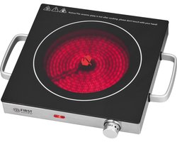TZS First Austria Kookplaat Vrijstaand - 2000W - 1 Pits - Elektrische Kookplaat - Koele Handgrepen