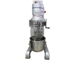 20 liter twin planeetmenger. Mengmachine. Professionele mixer. 20L menger. 375 W. Keukenmachine. Zilver / Grijs.