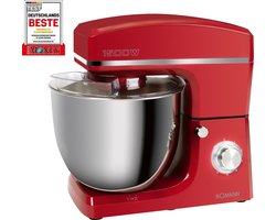 Bomann KM 6036 CB - Keukenmachine - 1500 W - 10 liter - Rood