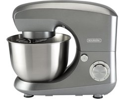 Bourgini Trendy Kitchen Chef Keukenmachine - 4,5L Mengkom - Keukenmixer - Keukenrobot - 1400W - Grijs