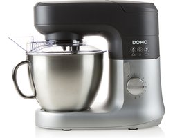 DOMO DO9182KR Keukenrobot – Keukenmachine – 4,5L RVS Mengkom – 1000W - Inclusief Accessoires