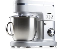 DOMO DO9231KR Keukenmachine - Keukenrobot - 1200W - 6L - Incl. blender - Wit/Zilver