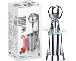 Elektrische Mixer - Multifunctioneel 65 WATT - 650 ML Roestvrijstaal - Mixer, Milkshaker, Cocktailmachine, Barmixer, Blender , Voor Eiwitshake, Cocktail, Smoothie, Melk