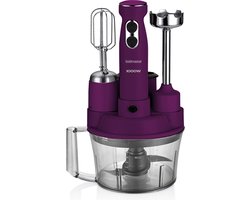 Goldmaster ELENAMAX - GM-7239M - Staafmixer - RVS - Keukenmachine - Keukenrobot - Blender - Purple - Paars