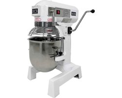 HCB® - Professionele Horeca Planeetmenger - 10 liter - 230V - RVS / INOX deegmachine - Kneedmachine - Keuken machine - 35x46x64 cm (BxDxH) - 55 kg - 5414