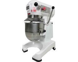 HCB® - Professionele Horeca Planeetmenger - 10 liter - 230V - RVS / INOX deegmachine - Kneedmachine - Keuken machine - 40x53x70.5 cm (BxDxH) - 53 kg - 1704