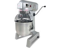 HCB® - Professionele Horeca Planeetmenger - 20 liter - 230V - RVS / INOX deegmachine - Kneedmachine - Keuken machine - 42x53x79 cm (BxDxH) - 55 kg - 5408