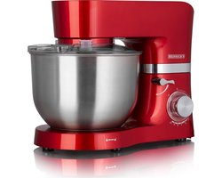 Heinrich´s HKM 6278 - keukenmachine - 1300 Watt - XL - rood.