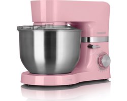 Heinrich´s HKM 6278 - keukenmachine - 1300 Watt - XL - roze.