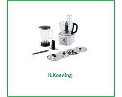 H.Koenig Génie8 MX18 White - keukenmachine - 800 W - wit