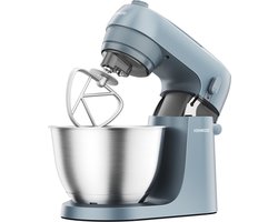 Kenwood GO keukenmachine KZM35.000GY - Blauw - 4L mengkom - Handvat voor gemakkelijk verplaatsen - Compacte keukenrobot - Opbergen in keukenkast of lade - [onderdeel GO collectie]