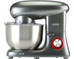 Bourgini Kitchen Chef Plus Keukenmachine - 5.5L Mengkom - 1400W - Grijs - Keukenmixer - Keukenrobot