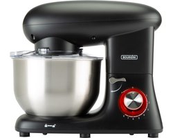 Bourgini Kitchen Chef Plus Keukenmachine - 5.5L Mengkom - 1400W - Zwart - Keukenmixer - Keukenrobot