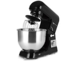 Keukenmachine - Voedsel Mixer - Blender - Stille Motor - Crème Ei Garde - Deeg Kneder - 6 Snelheid Standen - 1000 W - 5 Liter Capaciteit - Keukenmixer Met Mengkom - Zwart - Keuken Machine - BLACK FRIDAY - Kerstcadeau