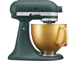 KitchenAid 5KSM156VGEPP Pebbled palm + gouden kom