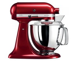 KitchenAid Keukenrobot - Keukenmachine Artisan met extra accessoires - 4,8 L, Rood