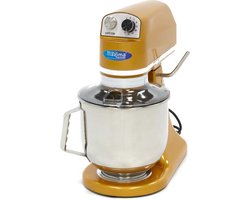 Maxima Planeetmenger 7 L Tot 2 Kg Deeg Goud/Geel - RVS Mengkom - 11 Snelheden - Keukenmachine - Standmixer - Keukenrobot - 7 liter