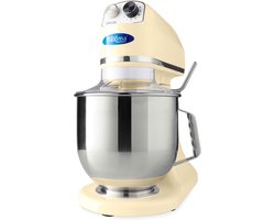 Maxima Planeetmenger 7 L Tot 2 Kg Deeg Ivoor - RVS Mengkom - 11 Snelheden - Keukenmachine - Standmixer - Keukenrobot - 7 liter