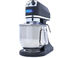 Maxima Planeetmenger 7 L Tot 2 Kg Deeg Mat Zwart - RVS Mengkom - 11 Snelheden - Keukenmachine - Standmixer - Keukenrobot - 7 liter - Matzwart