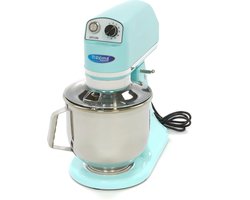 Maxima Planeetmenger 7 L Tot 2 Kg Deeg Pastel Blauw - RVS Mengkom - 11 Snelheden - Keukenmachine - Standmixer - Keukenrobot - 7 liter