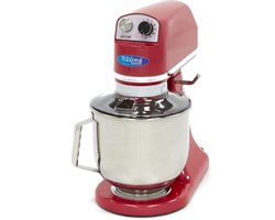 Maxima Planeetmenger 7 L Tot 2 Kg Deeg Raspberry Rood - RVS Mengkom - 11 Snelheden - Keukenmachine - Standmixer - Keukenrobot - 7 liter