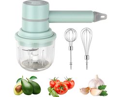 Mini Elektrische Handmixer - 2in1 - USB Oplaadbare Staafmixer - Draadloos & Waterdicht - Eenvoudig Schoon te Maken - 300ml