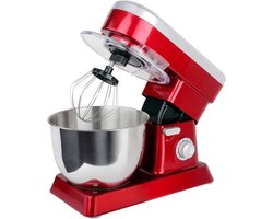 Royal Swiss SL-9831 - Keukenmachine - Staande mixer - 1200 W - 5.0 Liter - RVS - Rood