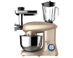 Royal Swiss SM-1505BM - Keukenmachine - 3 in 1 - 1400 W - 6.0 liter - RVS - Champagne