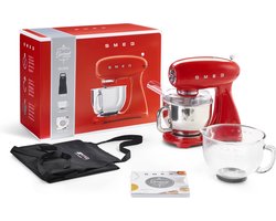 SMEG SMF43RDEU - Keukenmachine - Rood - 800 W - Full Color - Gourmet Edition