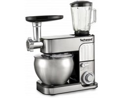 Techwood RVS Keukenmachine TRO-1726 – 3-in-1 - Mixen - Blender – Vleesmolen