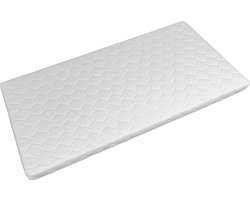 Kindermatras - 160x80x8 cm - middelhard schuimmatras - met wasbare hoes