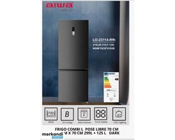 AIWA LO-23114-Rfh koel-vriescombinatie 192x70 424 L