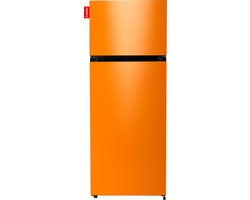 COOLER MEDIUM-AORA Combi Top Koelkast, F, 164+41l, Gloss Bright Orange All Sides