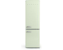 CREATE - Koelkast met vriezer - Combi koelkast - Capaciteit 244L - 3 verwisselbare planken - ECO Friendly - Groen - FRIDGE STYLANCE