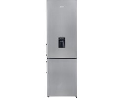 EDY EDHC8088 - Koel- Vriescombinatie - Inox Look - E Klasse - 269 Liter - 180CM - Met Waterdispenser - 39dB - 5 Jaar Garantie