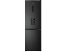 ETNA KCV286WZWA- Vrijstaande Koel-vriescombinatie - 186 cm - Zwart (Black Steel) - Waterdispenser - No Frost