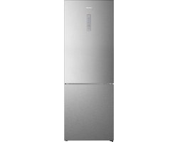 Hisense RB645N4BID - Vrijstaande koel-Vriescombinatie - 70cm breed - 495 Liter - No Frost - Fast Freeze - Metal-Tech Cooling - RVS - Energieklasse D