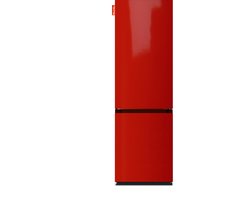 NUNKI LARGECOMBINF-FRED Combi Bottom Koelkast, D, 182+71l, Hot Rod Red Gloss Front