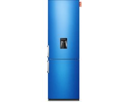 NUNKI LARGEH2O (Blue Metalic Gloss Front) Combi Bottom Koelkast, E, 197+71l, Handle, Waterdispenser