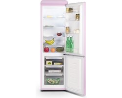 Schneider Retro Koel-vriescombinatie - SCCB250VP - Pink