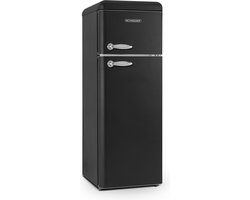 Schneider Retro Koelkast 2 deuren - SCDD208VB - Black Matt