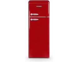 Schneider Retro Koelkast 2 deuren - SCDD208VR - Red