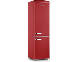 Severin RKG 8917 - Koel-vriescombinatie - 244 Liter - Retro - Rood