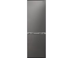 Sharp SJNBA11DMXPCEU-koel vriescombinatie-energie label C-No Frost-186cm hoog-Zilver